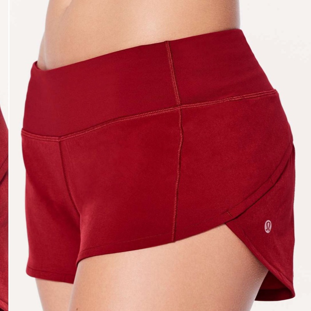 Lululemon NWT Speed Up Shorts 2.5” Scarlet
